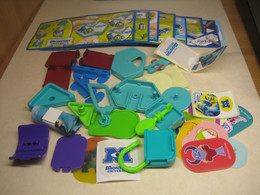 2013 Ferrero - Kinder Surprise - TR030C - UN305A - Joy - Monsters University - Toys - Complete Set + 7 BPZ's - Monoblocchi