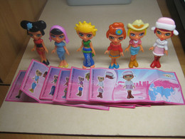 2012 Ferrero - Kinder Surprise - TR065 - TR070 Girls From All Over The World - Complete Set + 6 BPZ's - Monoblocchi