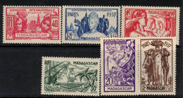 MADAGASCAR 1937 International Exhibition Paris SG 187-97 HM #AKJ19 - Neufs