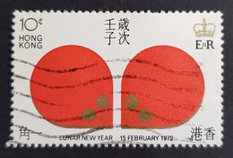1972 Chinese New Year, Year Of The Rat, Hong Kong, China, Used - Gebruikt