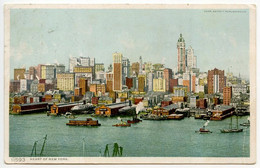 United States 1910 Postcard Heart Of New York; New York & Chicago RPO E.D. Postmark - Multi-vues, Vues Panoramiques