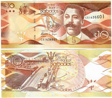 Barbados 10 Dollars 2018 UNC - Barbados (Barbuda)