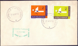 YUGOSLAVIA - CHILDREN  WEEK - PAPER PLANE - FDC -1961 - Poupées