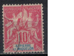 SAINT PIERRE ET MIQUELON             N°  YVERT 73  OBLITERE     ( OB    06/ 19 ) - Used Stamps