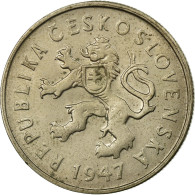 Monnaie, Tchécoslovaquie, 2 Koruny, 1947, TTB, Copper-nickel, KM:23 - Checoslovaquia