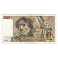 France, 100 Francs, Delacroix, 1979, L.12366210, TB, Fayette:69.02C, KM:154a - 100 F 1978-1995 ''Delacroix''