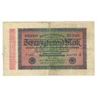 Billet, Allemagne, 20,000 Mark, 1923, 1923-02-20, KM:85d, TTB - 20.000 Mark