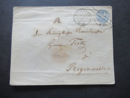 AD Preußen 1866 Ganzsachen Umschlag 2 Silbergroschen U 27 B Stempel K2 Camnitz Nach Regenwalde Gesendet - Postwaardestukken