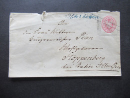 AD Preußen 1867 Ganzsachen Umschlag U 31 Handschriftlich Entwertet!! Nach Stoppenberg / Alten Essen - Enteros Postales