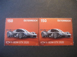 Österreich 2023- KTM X-BOW GTX 2020, Serie: Autos, Nennwert 2x 150 Ct. Ungebraucht - 2021-... Neufs