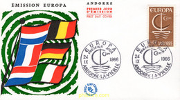 695255 MNH ANDORRA. Admón Francesa 1966 EUROPA CEPT. FRATERNIDAD Y COOPERACION - Colecciones