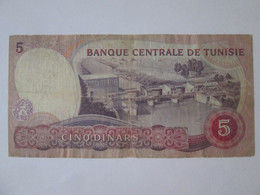 Tunisia 5 Dinars 1983 Banknote See Pictures - Tunisie