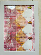 Hong Kong 2015 HSBC Bank 150th $150 Dollars BANKNOTE 3 UNCUT UNC - NO PACK - Hong Kong