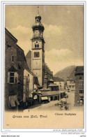 HALL  IN  TIROL:  GRUSS  AUS ... -  OBERER  STADTPLATZ  -  KLEINFORMAT - Hall In Tirol