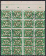 1934-1938. NEDERLAND. 2½ CENT In 20-block Overprinted  „COUR PERMANENTE DE JUSTICE INTERNA... (Michel Di. 10) - JF529124 - Servicios