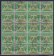 1934-1938. NEDERLAND. 2½ CENT In 20-block Overprinted  „COUR PERMANENTE DE JUSTICE INTERNA... (Michel Di. 10) - JF529126 - Officials