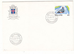 Islande - Lettre De 1977 - Oblit Reykjavik - Canards - - Storia Postale
