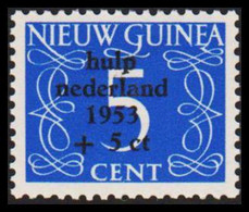 1953. NIEUW GUINEA. % C Overprinted Hulp  Nederland  1953 + 5 Ct Hinged.  - JF529317 - Nueva Guinea Holandesa