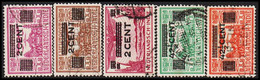 1934. NEDERL. INDIE. Surcharges On Airmail Complete Set With 5 Stamps.  - JF529331 - Netherlands Indies