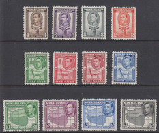 1942. SOMALILAND PROTECTORATE. Country Motives George VI. Complete Set With 12 Stamps All ... (Michel 89-100) - JF524874 - Somalilandia (Protectorado ...-1959)