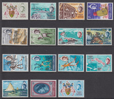 1971. TURKS & CAICOS ISLANDS. Elizabeth Country Motives  Complete Set With 15 Stamps Neve... (Michel 200-213) - JF524886 - Turks And Caicos