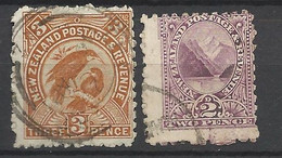 UK  Nouvelle Zélande   N°  72 Et  74    Oblitérés      B/TB       Voir Scans    Soldes ! ! ! - Used Stamps