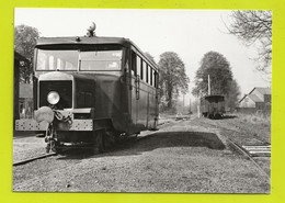 CPM TRAIN VOIR DOS 60 GUISCARD Autorail Bollard 2 En 1953 Photo R. BRUGIER 614.10 VFIL - Guiscard