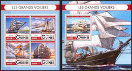 Guinea 2016 Tall Ships Sheet + S/S MNH - Guinea (1958-...)