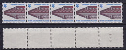 Berlin 816 RM RA 5er Streifen Mit Gerader Nummer SWK 40 Pf Postfrisch - Rollenmarken
