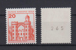 Berlin 533 I RM Mit Ungerader Nr. Burgen + Schlösser 20 Pf Postfrisch - Rollenmarken