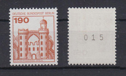 Berlin 539 I RM Mit Ungerader Nr. Burgen + Schlösser 190 Pf Postfrisch - Rollo De Sellos