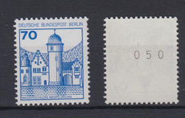 Berlin 538 RM Mit Gerader Nr. Burgen+Schlösser 70 Pf Postfrisch - Rollenmarken