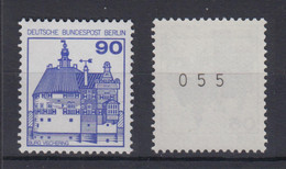 Berlin 588 RM Mit Ungerader Nummer Burgen + Schlösser 90 Pf Postfrisch  - Rollenmarken