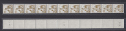 Berlin 534 II RM 11er Streifen Mit Gug Nummer Burgen + Schlösser 30 Pf ** - Rollenmarken