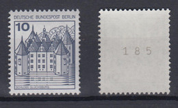 Berlin 532 II Letterset RM Mit Ungerader Nr. Burgen + Schlösser 10 Pf Postfrisch - Rollo De Sellos