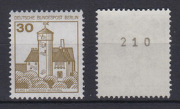 Berlin 534 II Letterset RM Mit Gerader Nummer Burgen + Schlösser 30 Pf ** - Roller Precancels