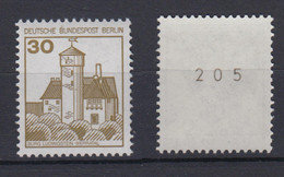 Berlin 534 II Letterset RM Mit Ungerader Nummer Burgen + Schlösser 30 Pf ** - Rollenmarken
