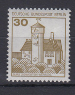 Berlin 534 II Letterset RM Ohne Nummer Burgen + Schlösser 30 Pf Postfrisch - Rollenmarken