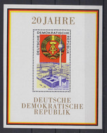 DDR Block 28 20 Jahre DDR 1 M Postfrisch - Andere & Zonder Classificatie