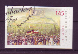 Bund 2605 SELBSTKLEBEND Aus MH 68 175 Jahre Hambacher Fest 145 Cent Gestempelt - Other & Unclassified