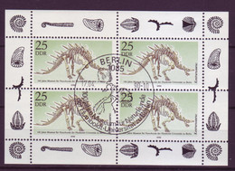 DDR Klbg. 3325 100 Jahre Museum Naturkunde Berlin Mit Ersttagsstempel - Otros & Sin Clasificación