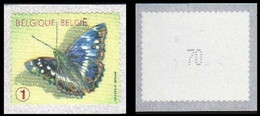 R117** (Jaune/Geel) - Num / Genum - Papillon/Vlinder/Schmetterling - "Petit Mars Changeant" - Marijke Meersman - Rouleaux