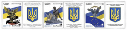 Estonia Finland Lithuania 2022 Ukranian War And History Events BeePost Set Of 3 Stamps With Labels Mint - Nuevos