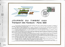 Feuillet  N° 90 Journée Du Timbre. 1969 Du Catalogue CEF 1 Timbre 0,30+0,10 Troyes 15 Mars 1969 - 1960-1969