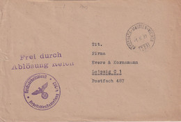 AUTRICHE LETTRE EN FRANCHISE AVEC CACHET FERROVIERE 1939 - Lettres & Documents