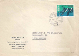 Drucksache  "Vuille, Relieur, Yverdon"  (LES TUILERIES DE GRANDSON)      1966 - Briefe U. Dokumente