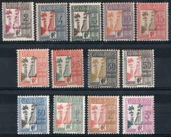 Guadeloupe Timbres-Taxe N°25* à 37*  Neufs Charnières TB Cote 15€00 - Timbres-taxe