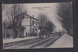 B68 /   Bahnhof St. Masmes Frankreich B. Reims 1916 - Erfurt - Bahnhöfe Ohne Züge