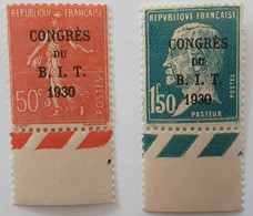 Série BIT 1930 Côte 55 , Photos Recto Verso - Unused Stamps