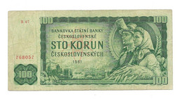 Tchécoslovaquie : 100 Korun 1961 N°768057 Occasion AO73.08 - Tchécoslovaquie